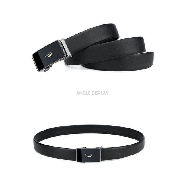 Crocodile Classic Leather Belt – Black CCODT507J01120